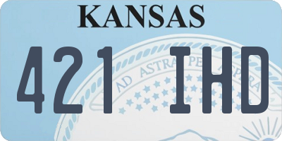 KS license plate 421IHD