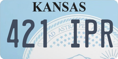 KS license plate 421IPR