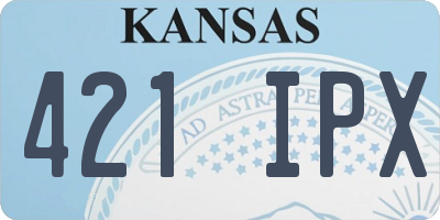 KS license plate 421IPX