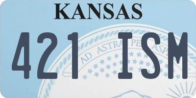 KS license plate 421ISM