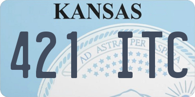 KS license plate 421ITC