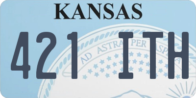 KS license plate 421ITH