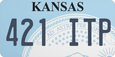 KS license plate 421ITP