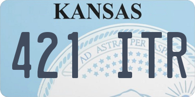 KS license plate 421ITR