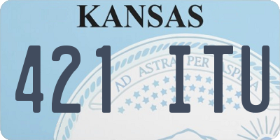 KS license plate 421ITU