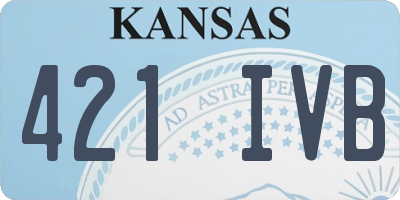 KS license plate 421IVB