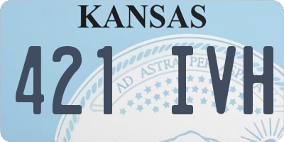 KS license plate 421IVH
