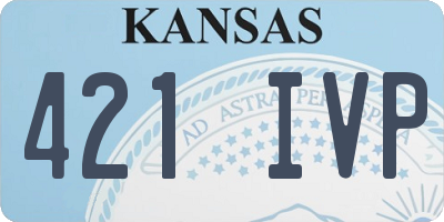 KS license plate 421IVP