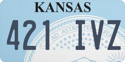 KS license plate 421IVZ