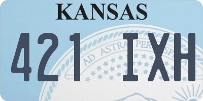 KS license plate 421IXH