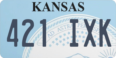 KS license plate 421IXK