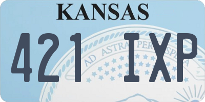 KS license plate 421IXP