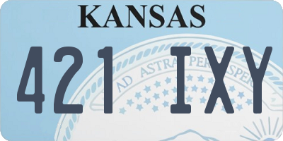 KS license plate 421IXY