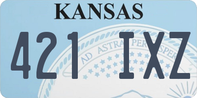 KS license plate 421IXZ