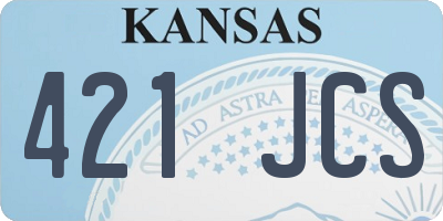 KS license plate 421JCS