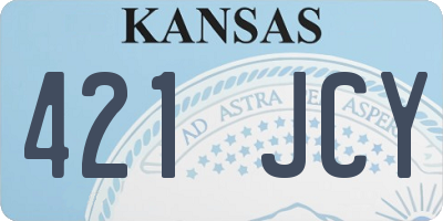 KS license plate 421JCY