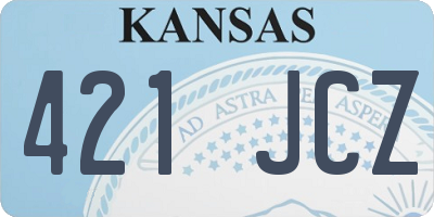 KS license plate 421JCZ