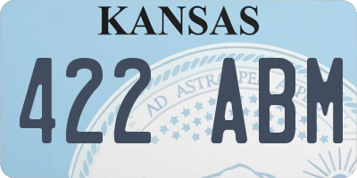 KS license plate 422ABM