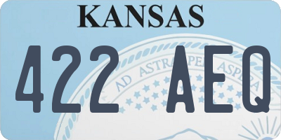 KS license plate 422AEQ