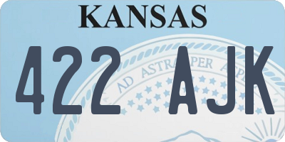KS license plate 422AJK