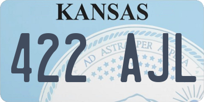KS license plate 422AJL