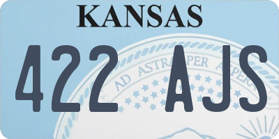KS license plate 422AJS