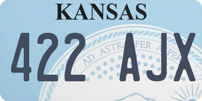 KS license plate 422AJX