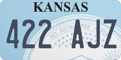 KS license plate 422AJZ