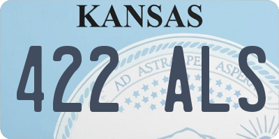 KS license plate 422ALS