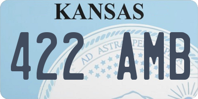 KS license plate 422AMB