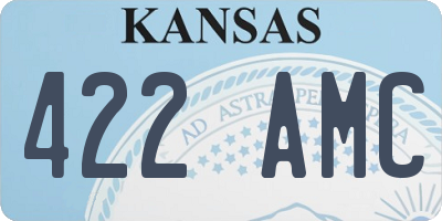 KS license plate 422AMC