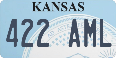 KS license plate 422AML