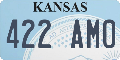 KS license plate 422AMO