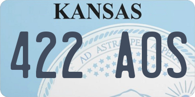 KS license plate 422AOS