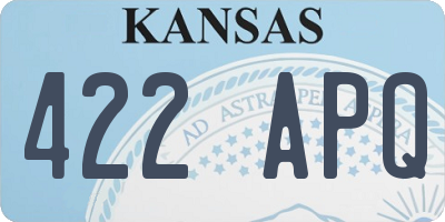 KS license plate 422APQ
