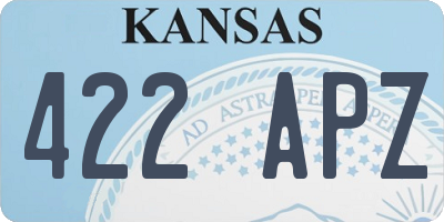 KS license plate 422APZ
