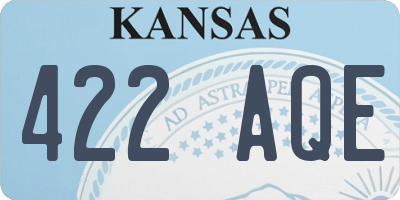 KS license plate 422AQE