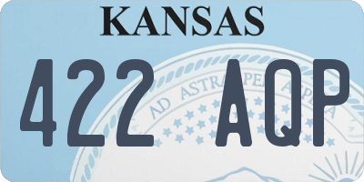KS license plate 422AQP