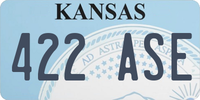 KS license plate 422ASE