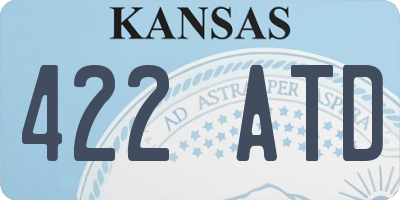 KS license plate 422ATD