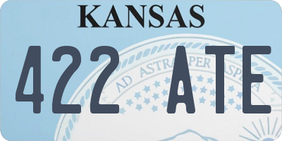KS license plate 422ATE