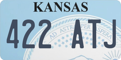 KS license plate 422ATJ