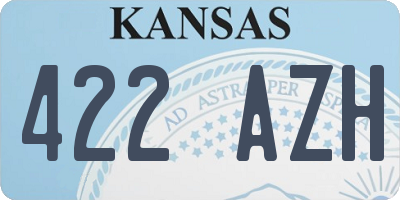 KS license plate 422AZH