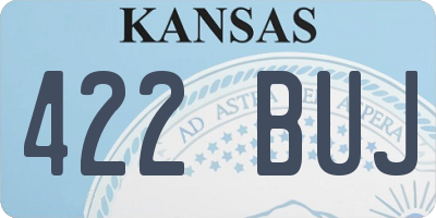 KS license plate 422BUJ