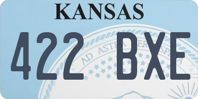 KS license plate 422BXE
