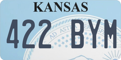KS license plate 422BYM