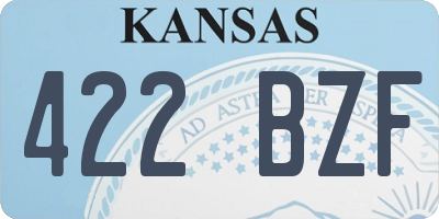 KS license plate 422BZF