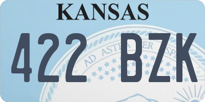 KS license plate 422BZK