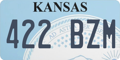 KS license plate 422BZM