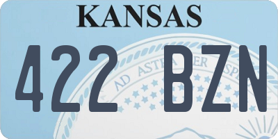 KS license plate 422BZN